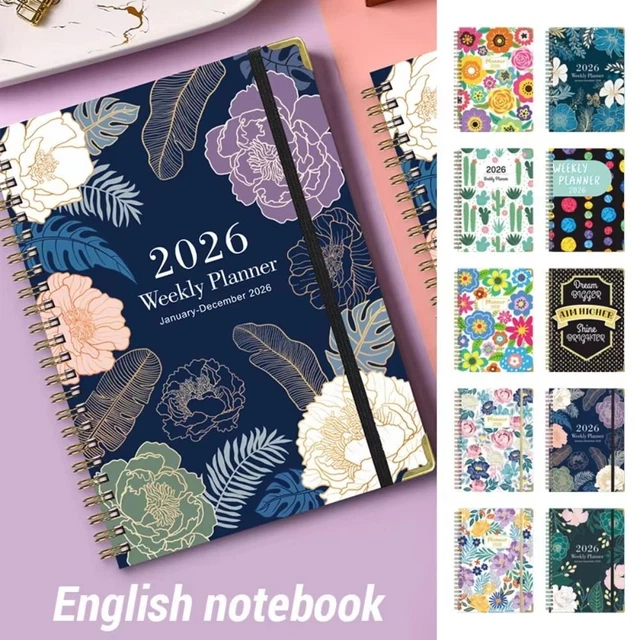 A5 SIZE NOTEBOOK 2026 Daily Planner 2026 Edition Coil Notebook