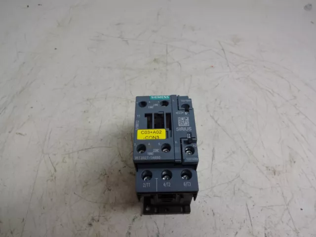 SIEMENS 3RT2027-1AK60 Contactor