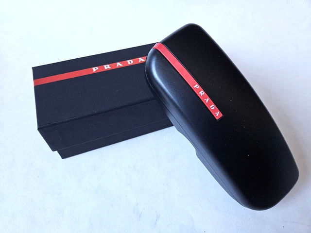 Prada Sport Eyeglass Sunglasses Case Only Black Hard Plastic Luxottica NEW Prada Sport Eyeglass Sunglasses Case Only Black Hard Plastic Luxottica NEW