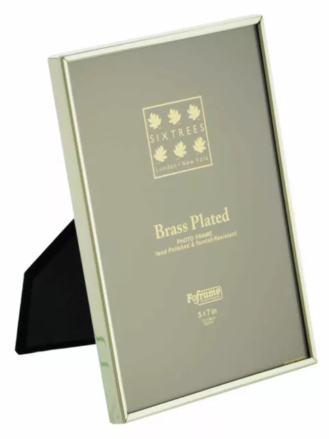 Sixtrees Hartford 1-400 Brass Plated Photo Frames Eight sizes 3x2 inch - A4 -10x