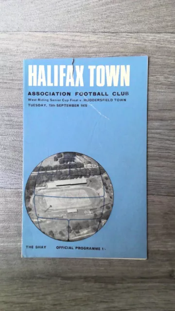 Halifax Town v Huddersfield Town (West Riding F.A. Senior Cup Final) 1970-71