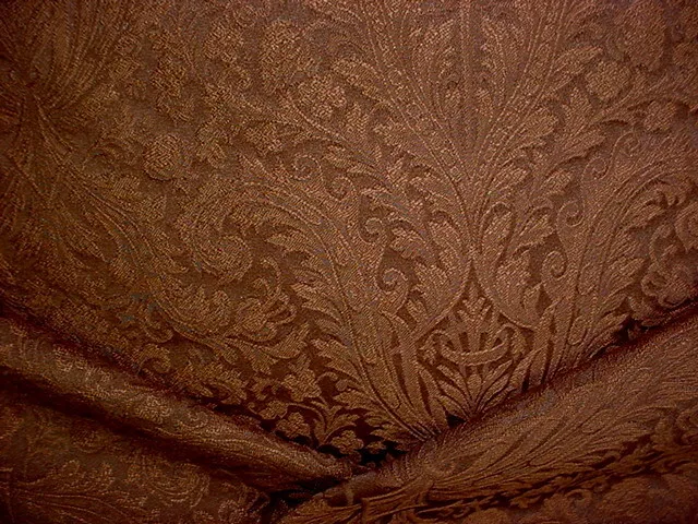 21-1/2Y Kravet Lee Jofa Chocolate French Floral Damask Upholstery Fabric