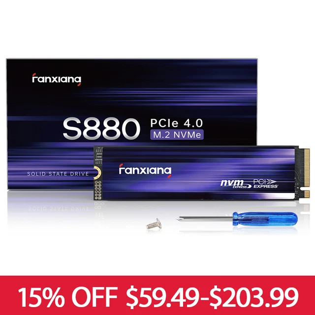 Fanxiang SSD NVMe 1TB SSD M.2 PCIe Gen3x4 2280 SSD Interno 1TB, Fino A - Foto 5