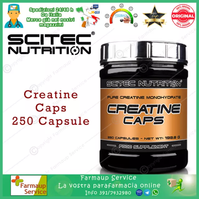 Scitec Nutrition Creatine Caps 250 Capsule Creatina Monoidrato