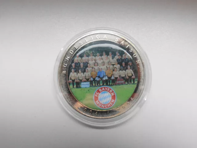 Medaille Münze FC Bayern München Saison 2004 / 2005       50 mm 54 g