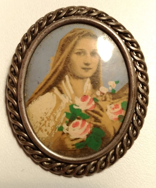Broche Vintage Argentée Jakob Bengel - Style Art Déco, Marque Fabon Fse, Occasion Avec Usures