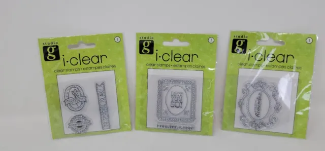 Studio G I Clear Clear Stamps Series 57 Lot