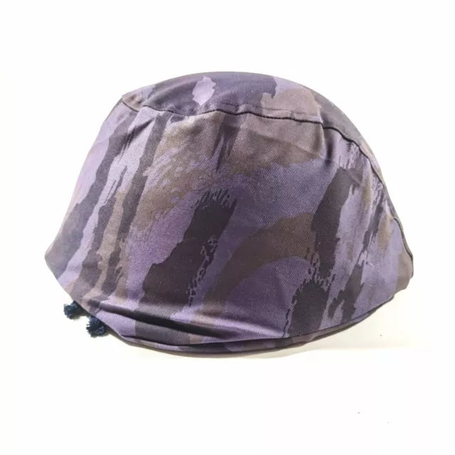 Genuine Yugoslavian Police M89 Helmet with Blue Tiger Stripe Cover Bulletproof