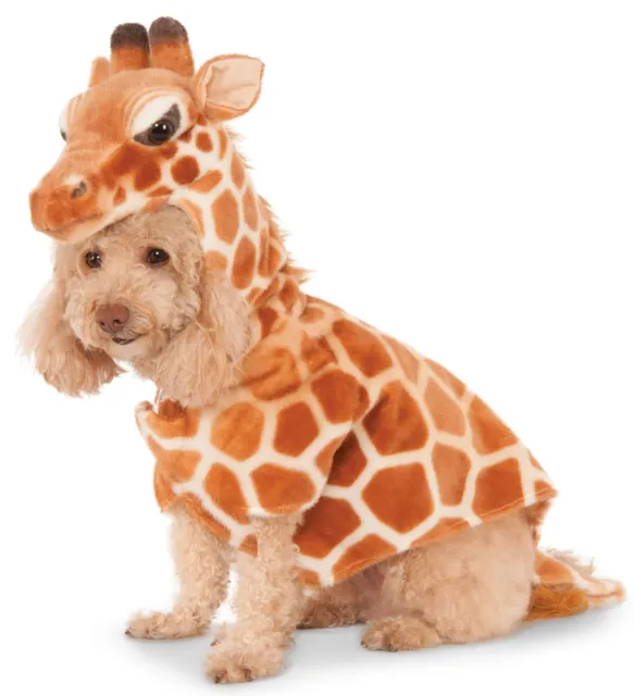 Official Rubie's Giraffe Pet Dog Hoodie Costume, Size Small
