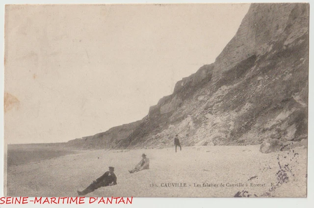 CPA 76 - Les Falaises de Cauville à Etretat (Cauville) Postcard
