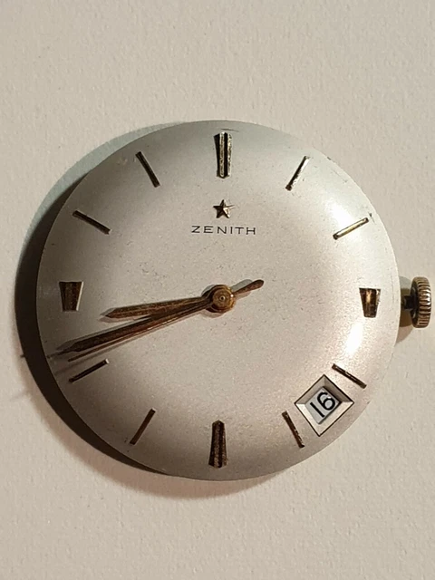 Mouvement De Montre Mécanique ZENITH Avec Cadran - Pour Restauration Ou Pièces Détachées - Occasion