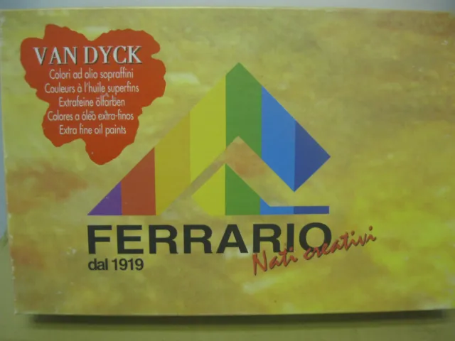 Ferrario Artist Quality Van Dyck Oil Color Paint Set ( Nice GIFT) 3