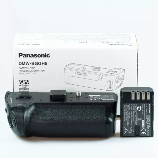 Mango de batería Panasonic DMW-BGGH5 para GH 5 / artículo usado de distribuidor/