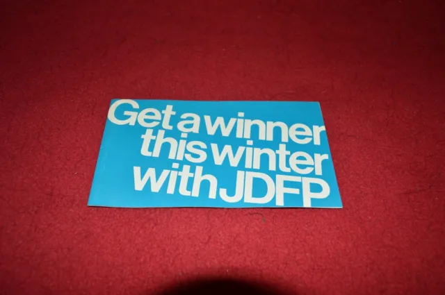 John Deere "Get a Winner this Winter With JDFP" For 1974 Dealer Brochure DCPA3