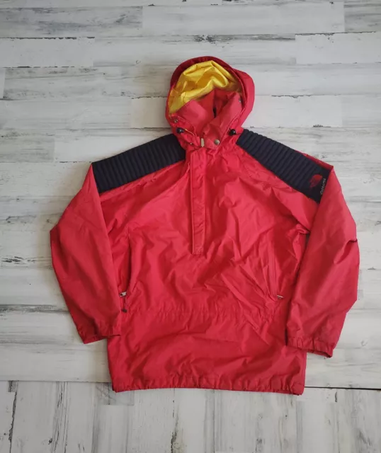 RARE Vintage 1990 North Face Extreme Gore Tex Hooded Red Jacket Large 90s