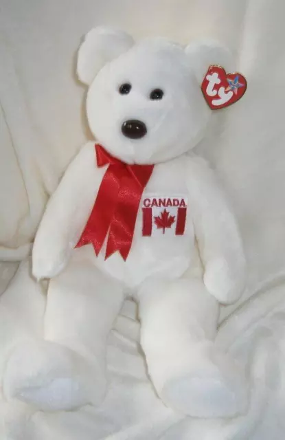 Ty 1999 Beanie Buddy   ~ Maple~ The Canadian Bear   - Retired -Nwt. Mint Conditi