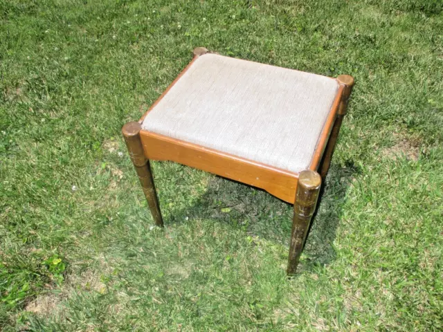 Singer Sewing Machine Cabinet Bench - Two-tone Brown Wood
