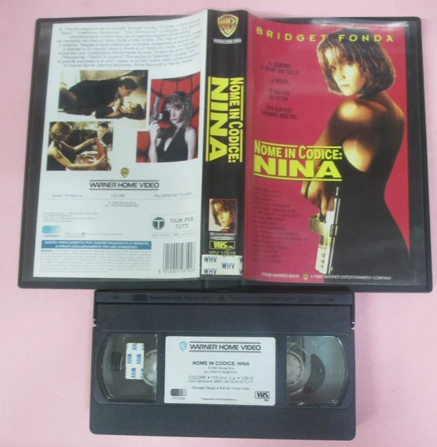 VHS*FILM NOME IN CODICE NINA 1994 Bridget Fonda WARNER WIV 12819 (F14