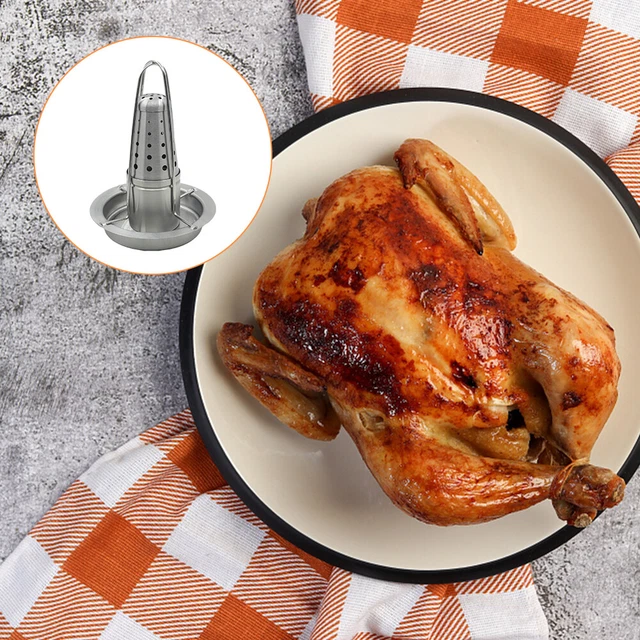 SUPPORTO PER CUOCERE UN POLLO INTERO IN ACCIAIO X FORNO E BARBECUE KUCHENPROFI