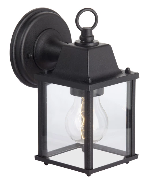 Esterno Luci Parete Giardino Lampada Luce Hof Illuminazione Irvin Pendenti Nera