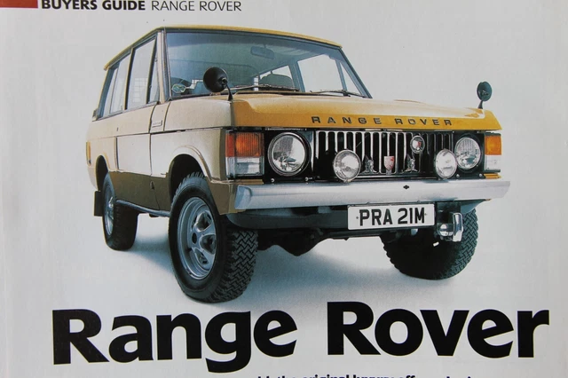 Range Rover Classic (1987 1995):  A Buyer'S Guide To Avoid Disasters - 8mcamgv