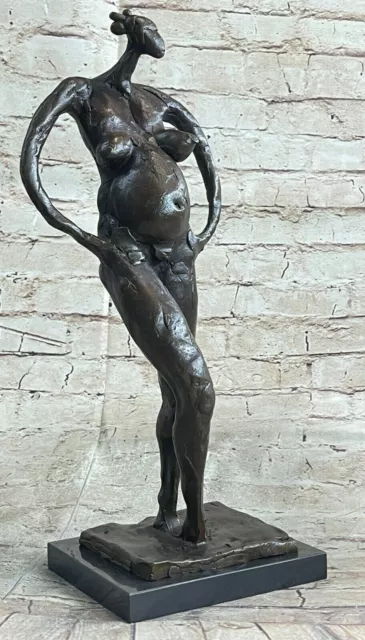 Abstract Modern Art Female Woman Bronze Nude by Dali Bronze Sculpture Figure