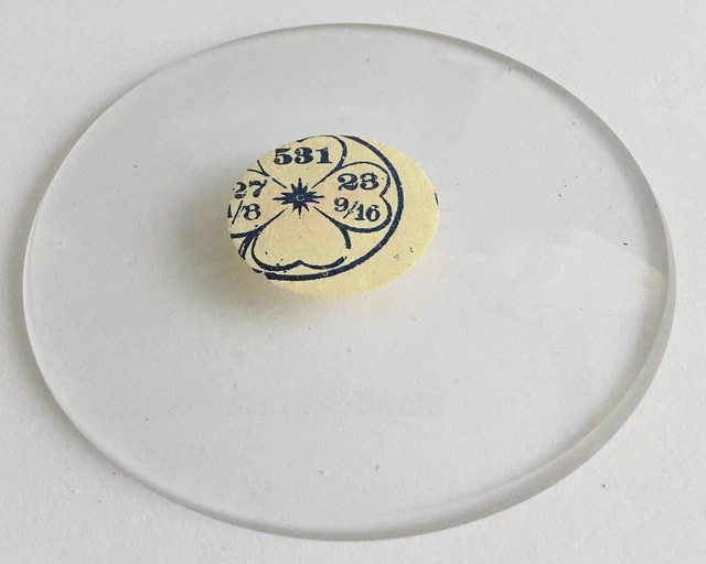 Sourcing Map 3pcs Verre De Montre Crystal Lentille Bombé 31