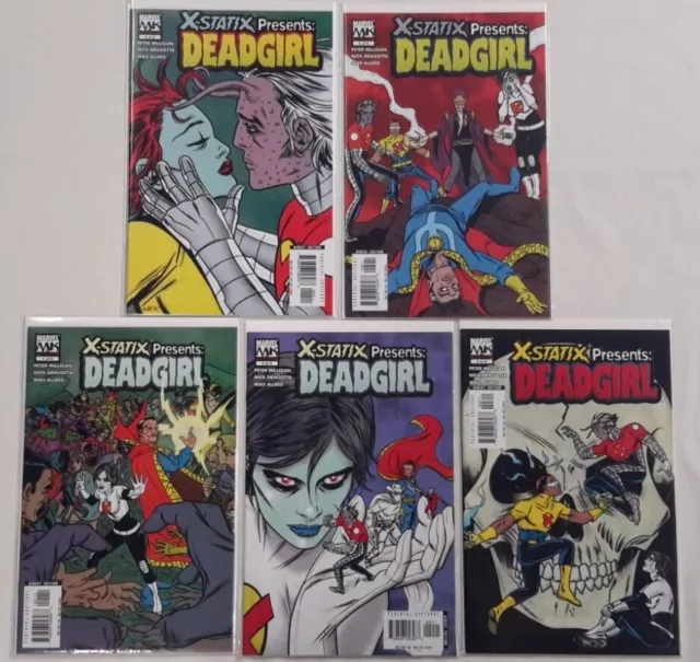 🔥X-Statix Presents Dead Girl #1 2 3 4 5 Complete Lot*(2006, Marvel)*Limited*Nm*
