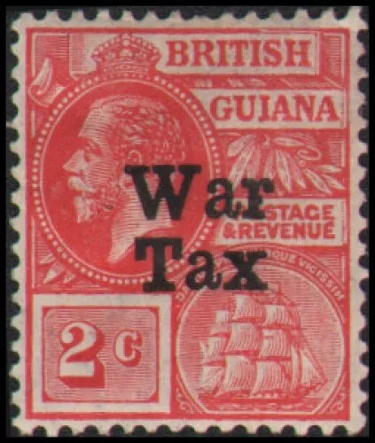 British Guiana #MR1 MH War Tax