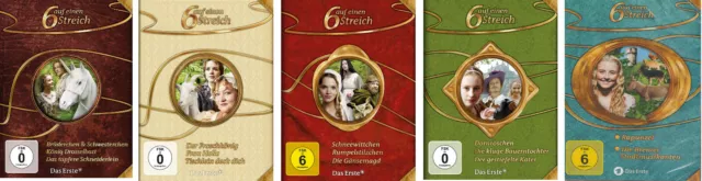 14 DVDs * MÄRCHENBOX - 6  SECHS AUF EINEN STREICH ~ SET  VOL. 1 - 5  # NEU OVP %