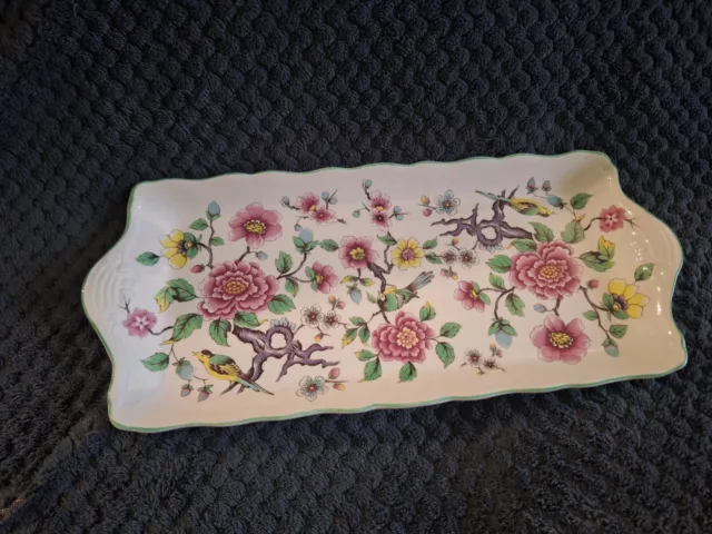 Vintage James Kent Old Foley Chinese Rose Sandwich Tray Made in England