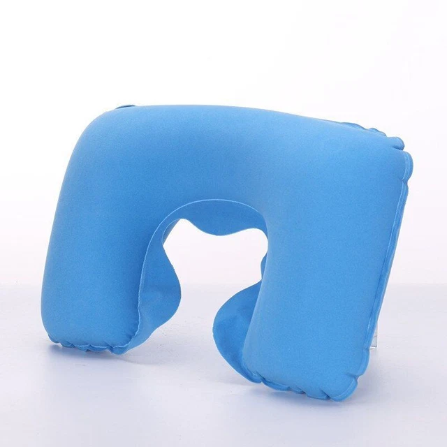 Functional Inflatable Neck Pillow U Shaped Travel Pillow Head Neck Rest Cushion