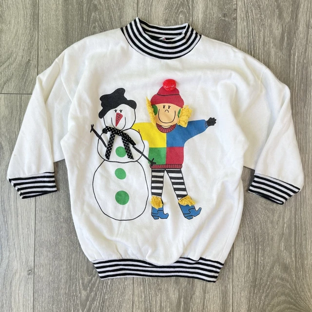 Atlanta Apparel Vintage Kids 1990s Pullover Knit Lightweight Sweater Size 4T