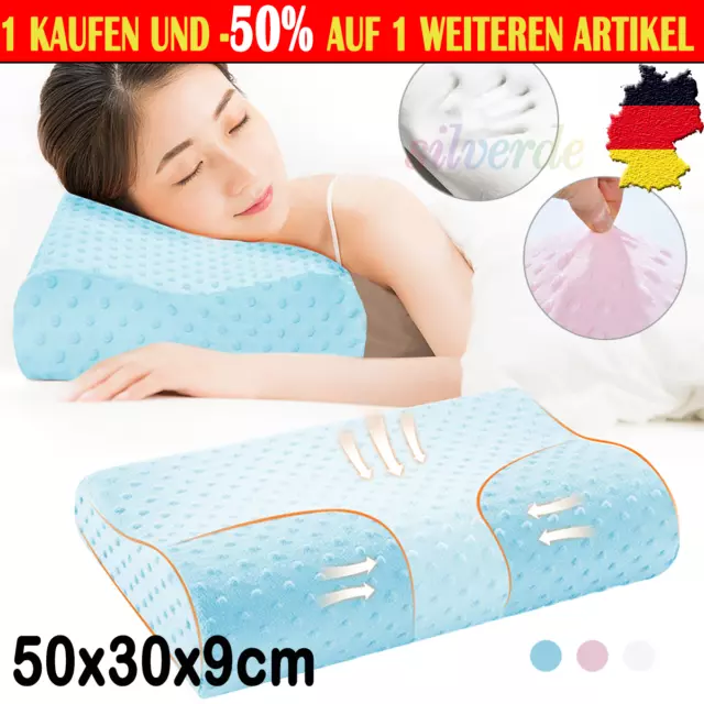 Weiche Kissenbezüge Kissenbezug für Contour Memory Foam Nackenkissen  Unisex DE