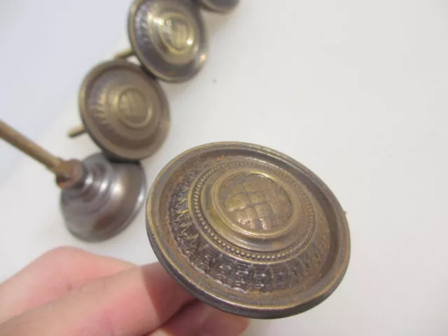 Georgian Brass Cupboard Knob Drawer Handle Pull Old Antique Victorian - £8each