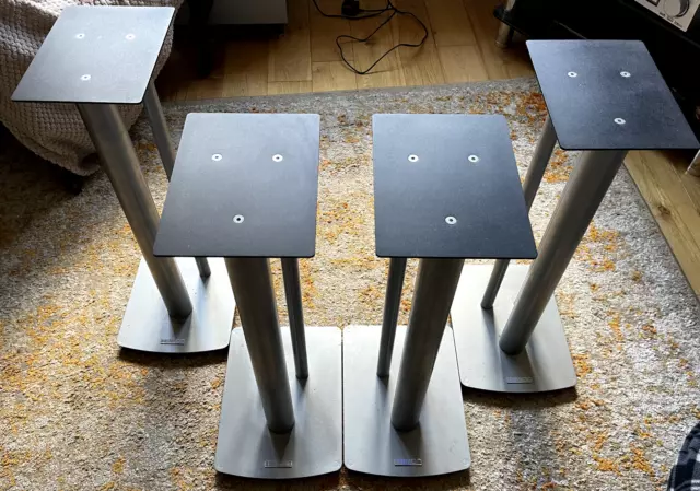 Mission Stancette Speaker Stands silver x4