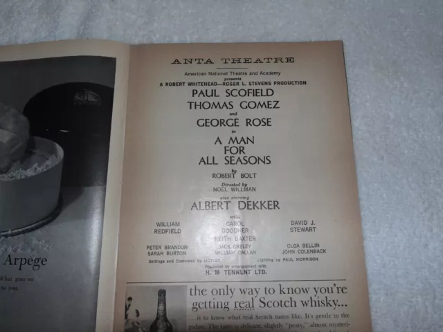 Playbill My Fair Lady 1962 The Broadway Theatre 3