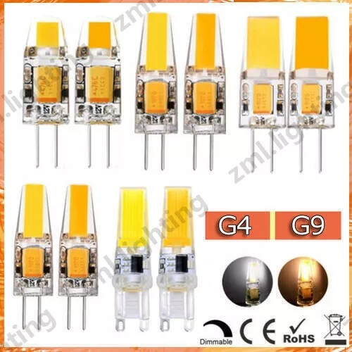 G4 G9 3W 5W 6W 9W 220V/12V LED COB Lampen Dimmbar Leuchtmittel Warmweiß Kaltweiß