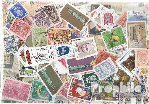 Briefmarken Lettland 100 verschiedene Marken