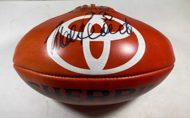 AFL  Sherrin Leather  Football 1998 Signed by Mark Ricciuto - Adelaide Crows