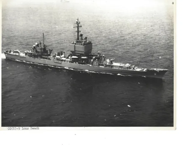 Original Warship Photo Cgn-9 Long Beach