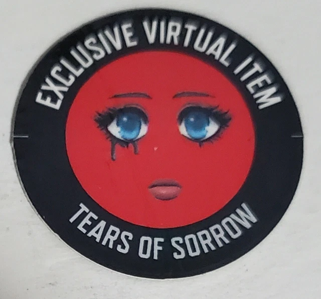 ROBLOX SERIES 9 Star Sorority Tears Of Sorrow Face Code Virtual Item