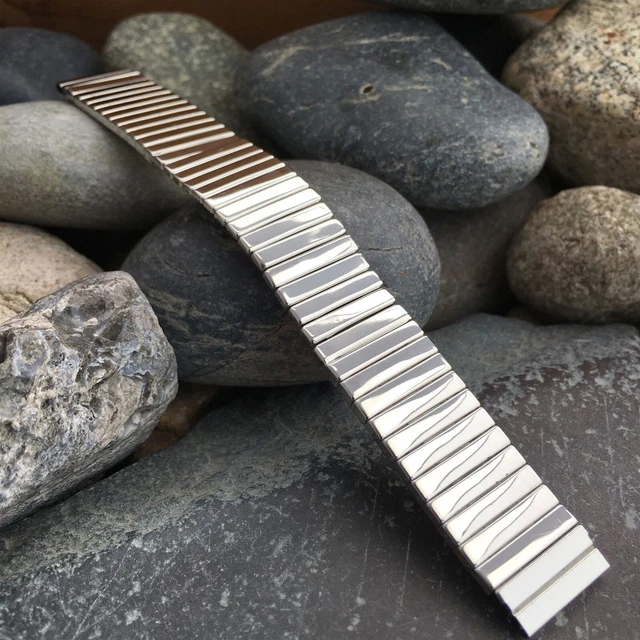 Clinton 5/8 Stainless Steel JB Champion USA Premium 1950s nos Vintage Watch Band
