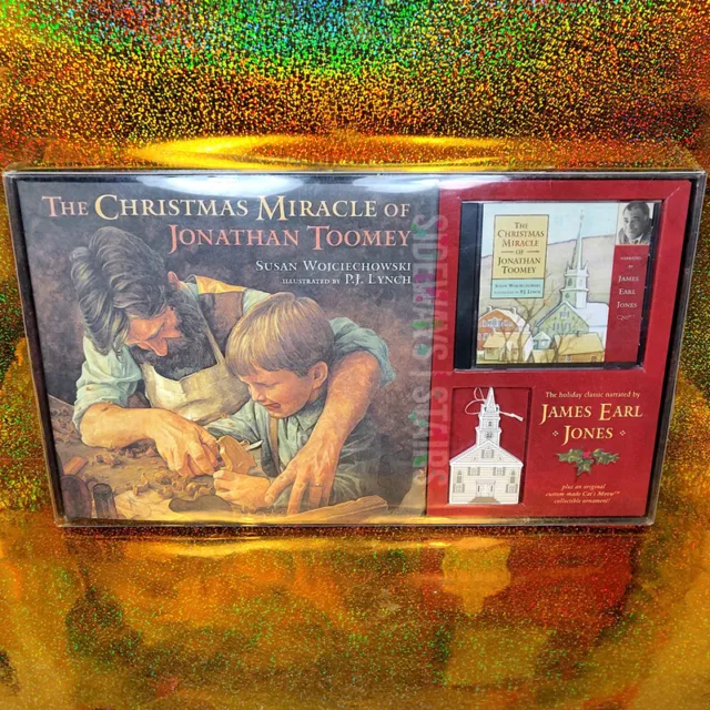 CHRISTMAS MIRACLE JONATHAN TOOMEY GIFT SET James Earl Jones CD Book Cat's Meow