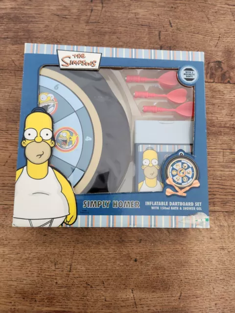 Vintage The Simpsons Simply Homer inflatable dart board Set-Unopened