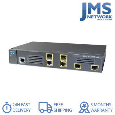 2x SFP 1Gb/s Cisco Cisco Switch ME 3400E Series ME-3400G-2CS-A 2x dual 10M/100M/1Gb/s 