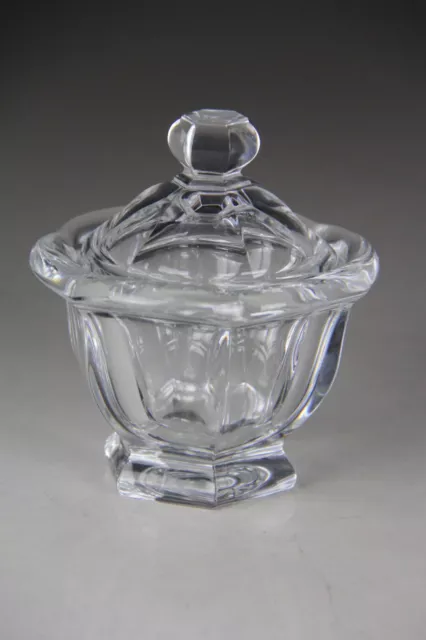 Baccarat Large 5.5" Crystal Sugar Bowl / Candy Bowl With Lid (No Notch) Read!