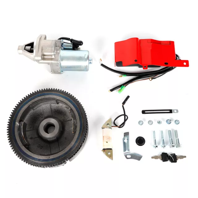 Electric Start Kit Engine Flywheel Starter Motor Fit Honda GX390 13HP 11HP !