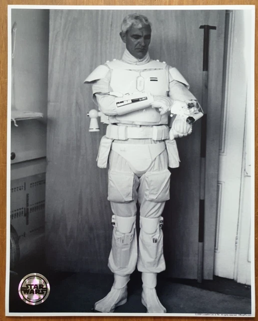 STAR WARS EMPIRE WHITE BOBA FETT ALAN HARRIS OFFICIAL PIX 10x8 BLANK PHOTO