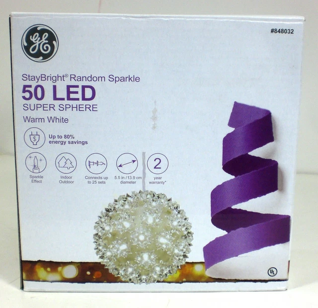 Ge 100 led staybright random discount sparkle miniature white light string
